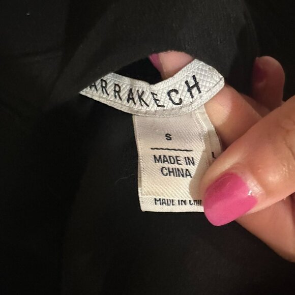 MARRAKECH Black Faux Fur Jacket Coat Size Small NEW New without tags - Picture 6 of 7